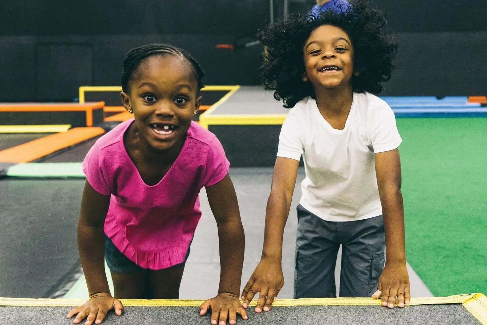 Blog - Girls at Top Jump Trampoline Park smiling